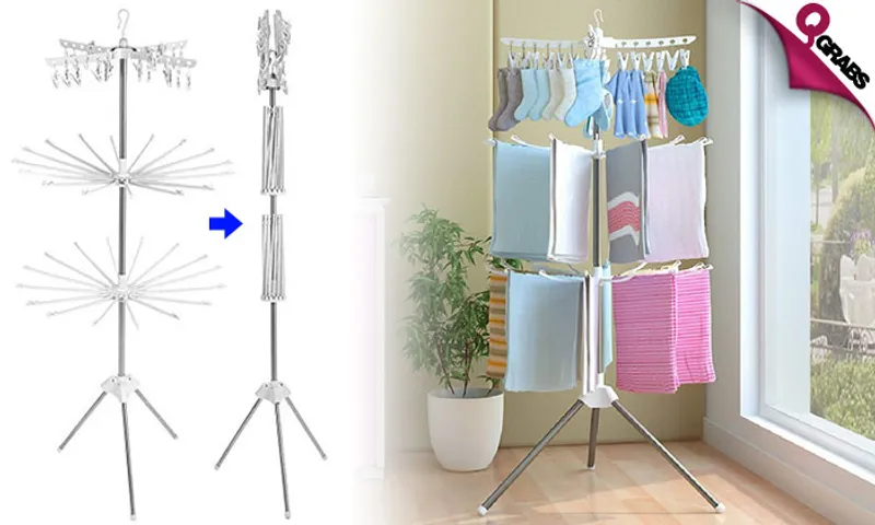 360˚ Rotating Laundry Dryer!